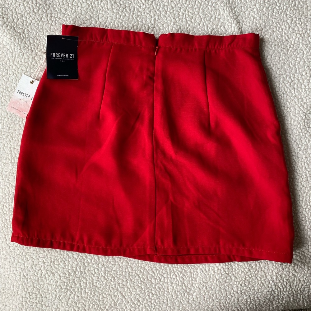 NWT Red Mini Skirt - Picture 3 of 3
